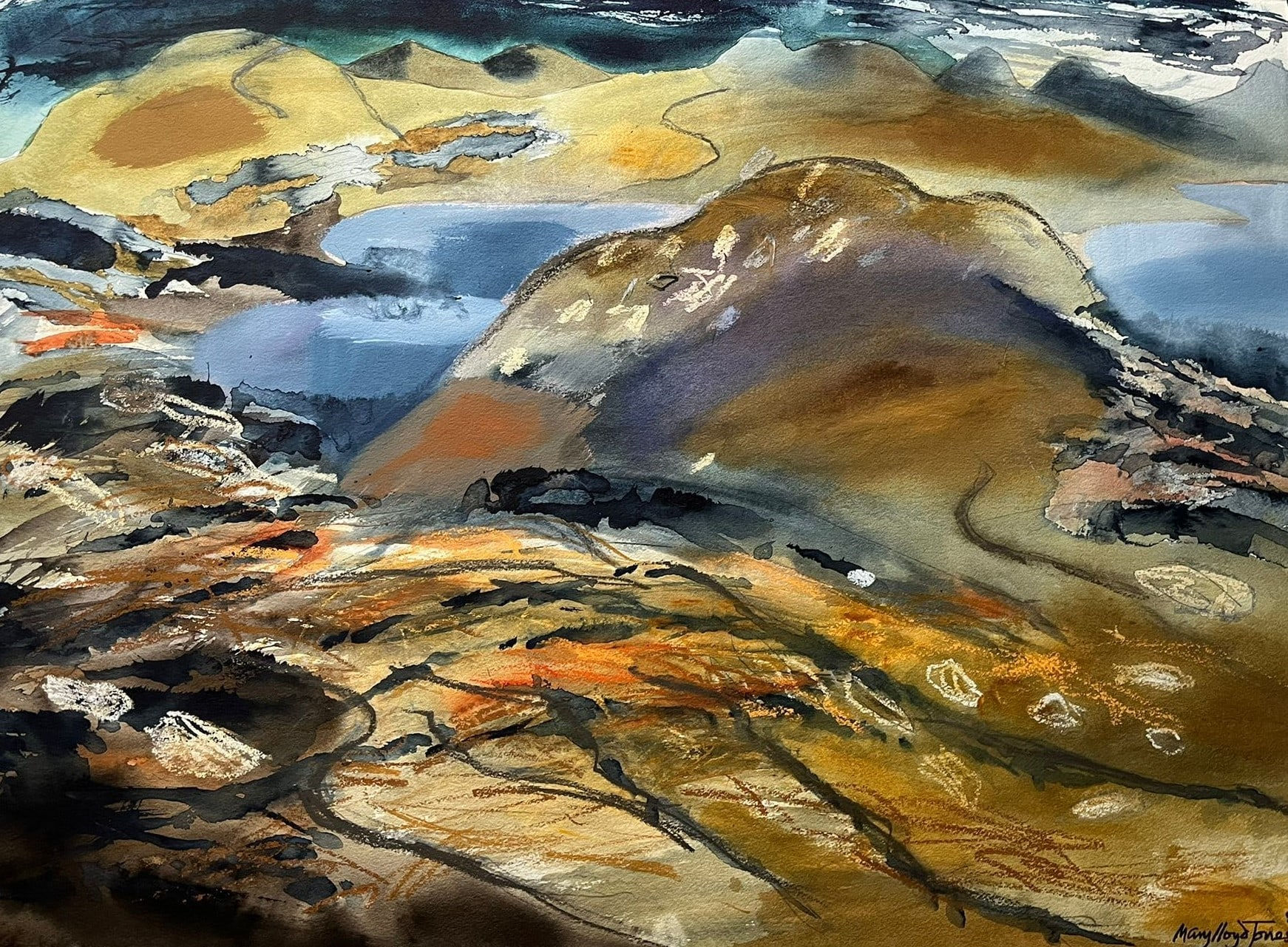 Cwm Rheidol 5, 1987 by Mary Lloyd Jones Courtesy of Celf Gallery